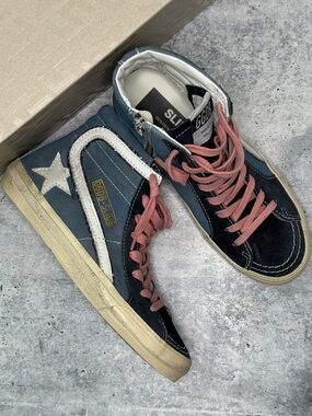 Golden Goose Slide Classic Denim Blue 36